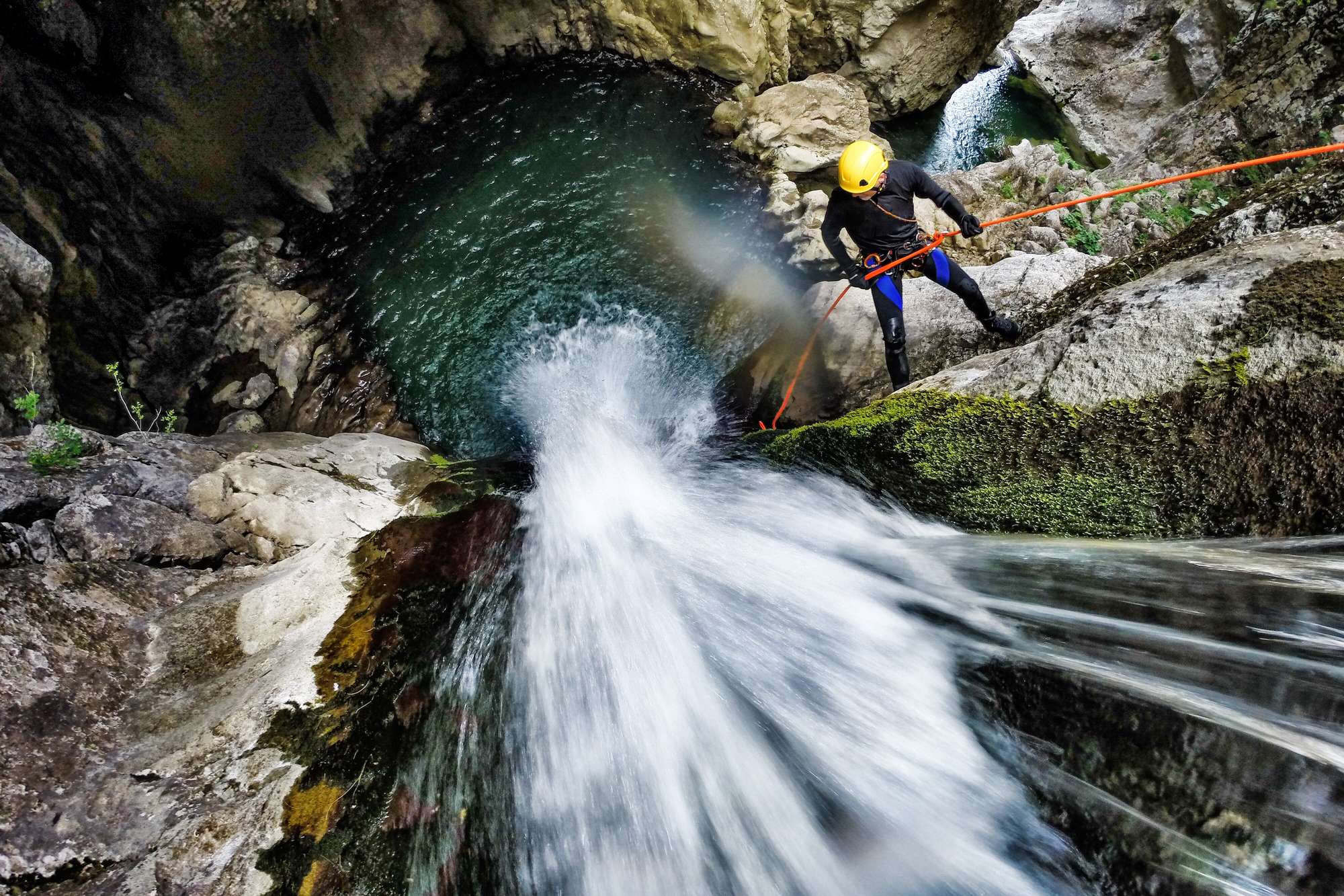 Comment se déroule une descente en canyoning ?